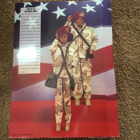 Barbie & Ken Dolls Special Edition Deluxe set U.S.Army African Americans 1992 - Picture 3 of 10